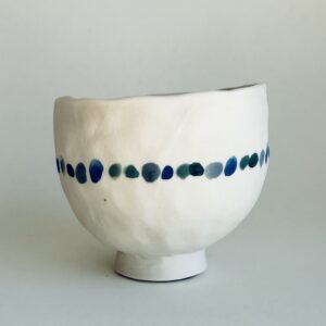 Petit bol en porcelaine – Motif ligne de points