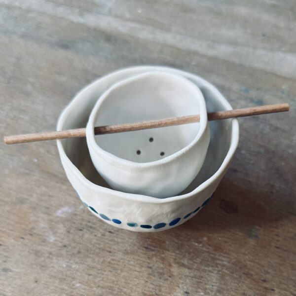 Passoire à thé en porcelaine de Martha Stahlkopf